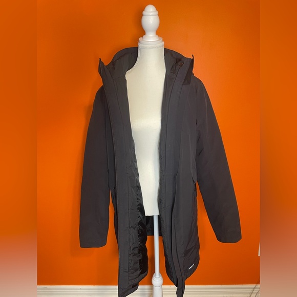 Lands End 3 in 1 Parka-Sz M-Black - Picture 3 of 12